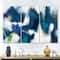 Designart - Blue Glam Texture II - Contemporary Canvas Art